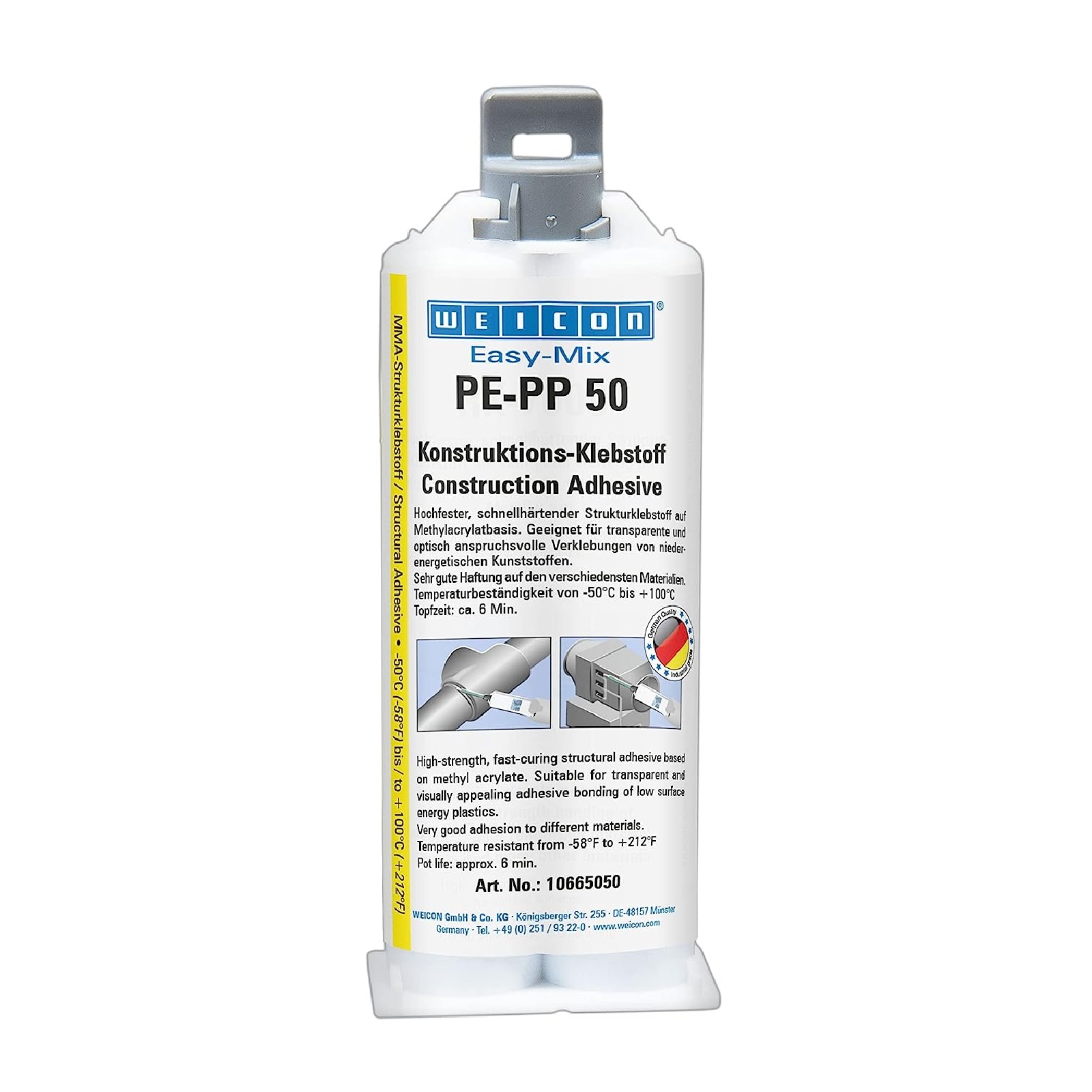 Easy-Mix PE-PP 50 Kunststoff Kleber Reparatur 50 ml - transparent