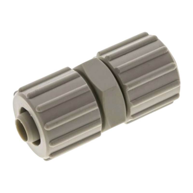 12 x 6 mm Kupplung TX Fitting Gewebe Schlauch Verbinder FDA PP beige - PN 10 bar