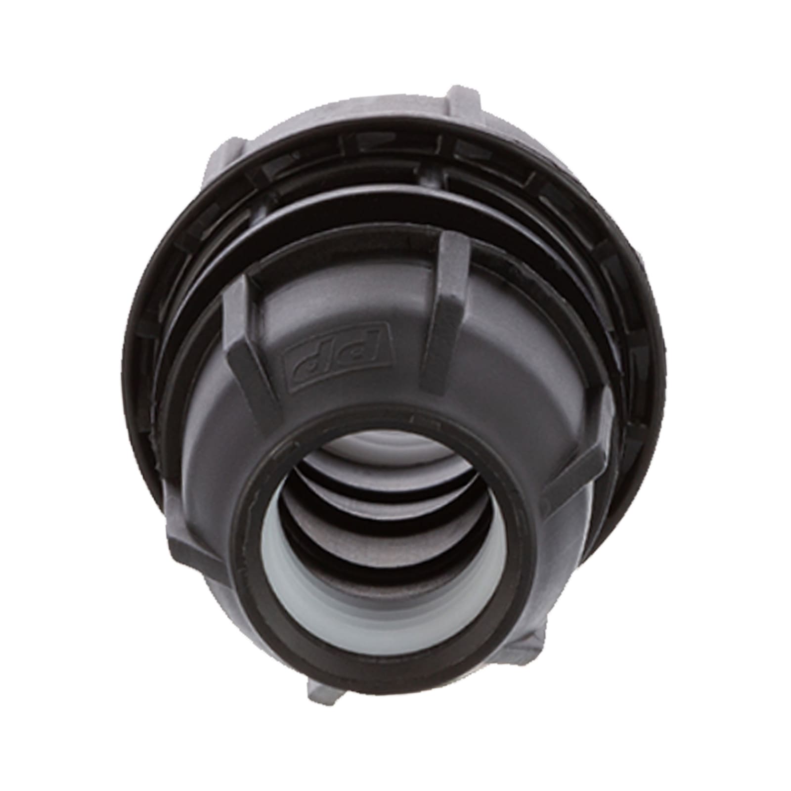 63 x 50 x 63 mm PE PP Fitting Klemm Verbinder Verschraubung Muffe reduziert T-Stück 90° schwarz - PN 16 bar