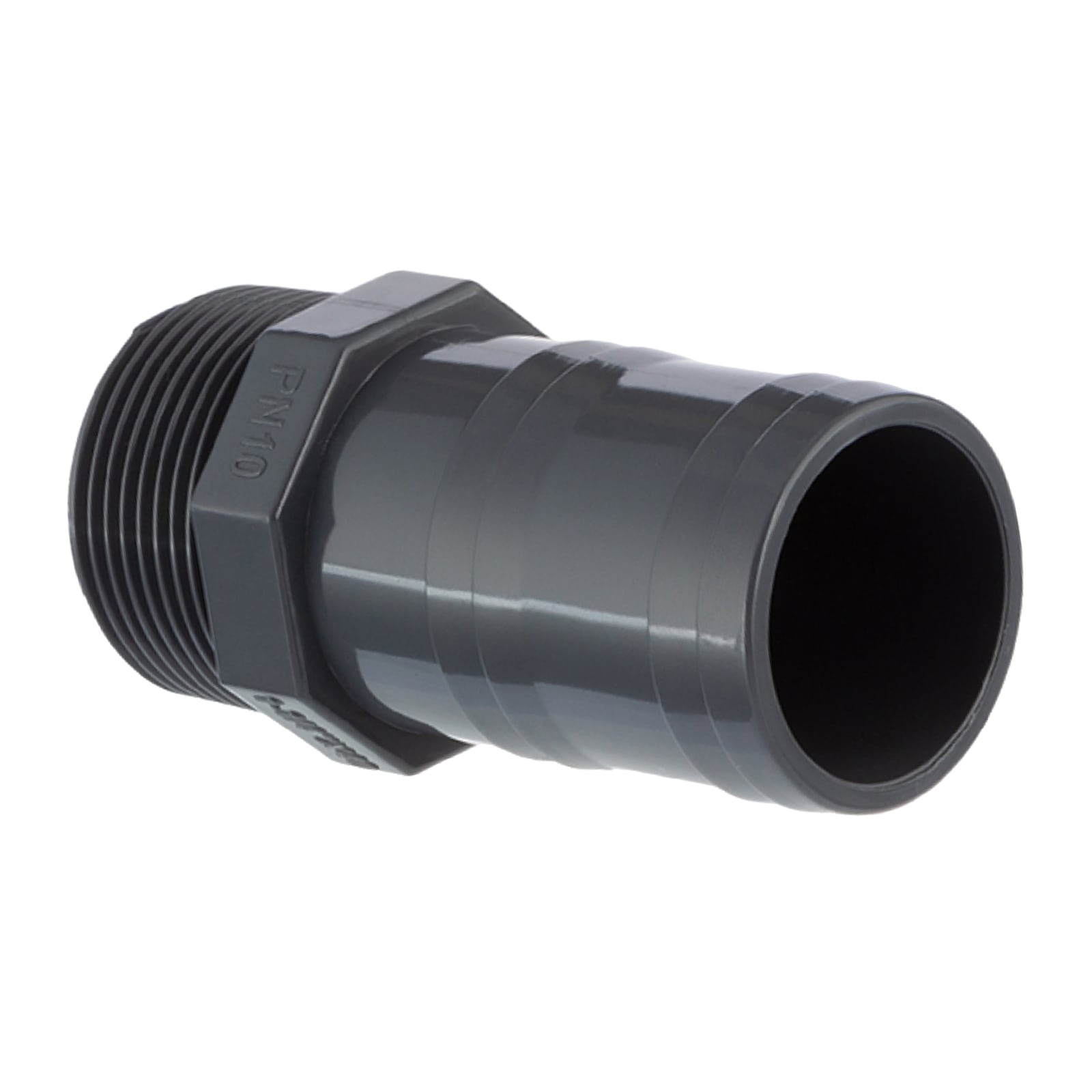 PVC Fitting Schlauch Tülle Stutzen Verbinder Außen Gewinde 50 mm x 1 1/2" AG - PN 10 bar