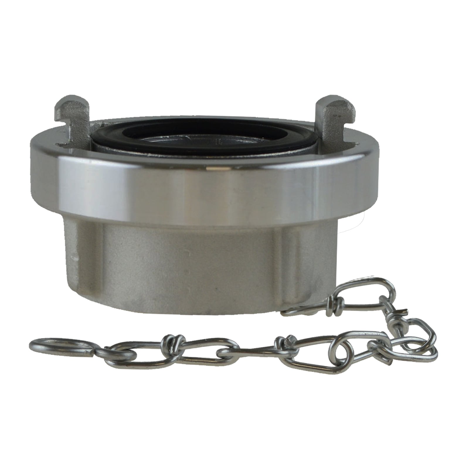 STORZ DN 65 KA 81 Blindkupplung mit Kette Saug Bau Feuerwehr Schlauch Aluminium - PN 16 bar