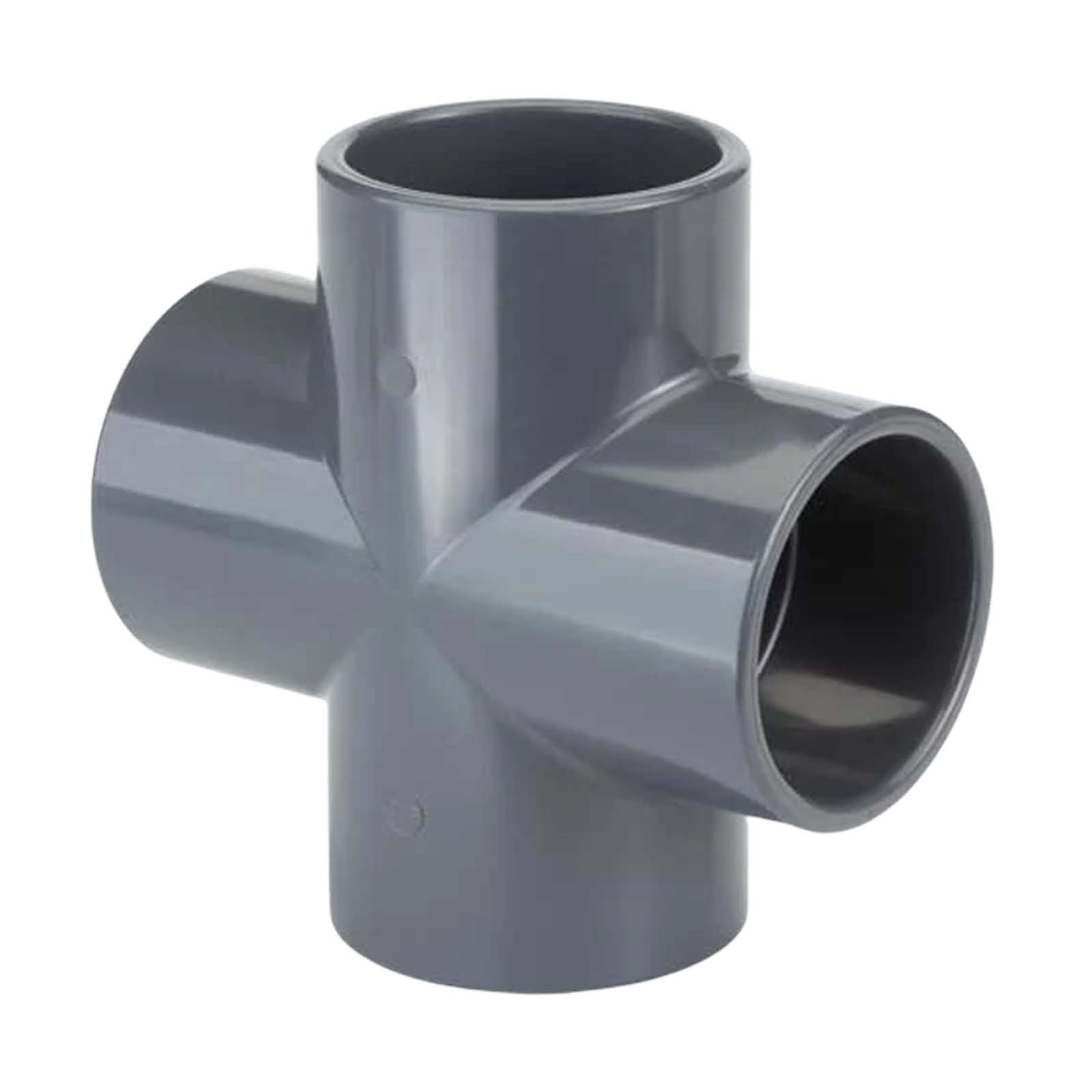 110 mm PVC Klebe Fitting Kreuz Stück 90° Winkel Muffe Verbinder - PN 10 bar