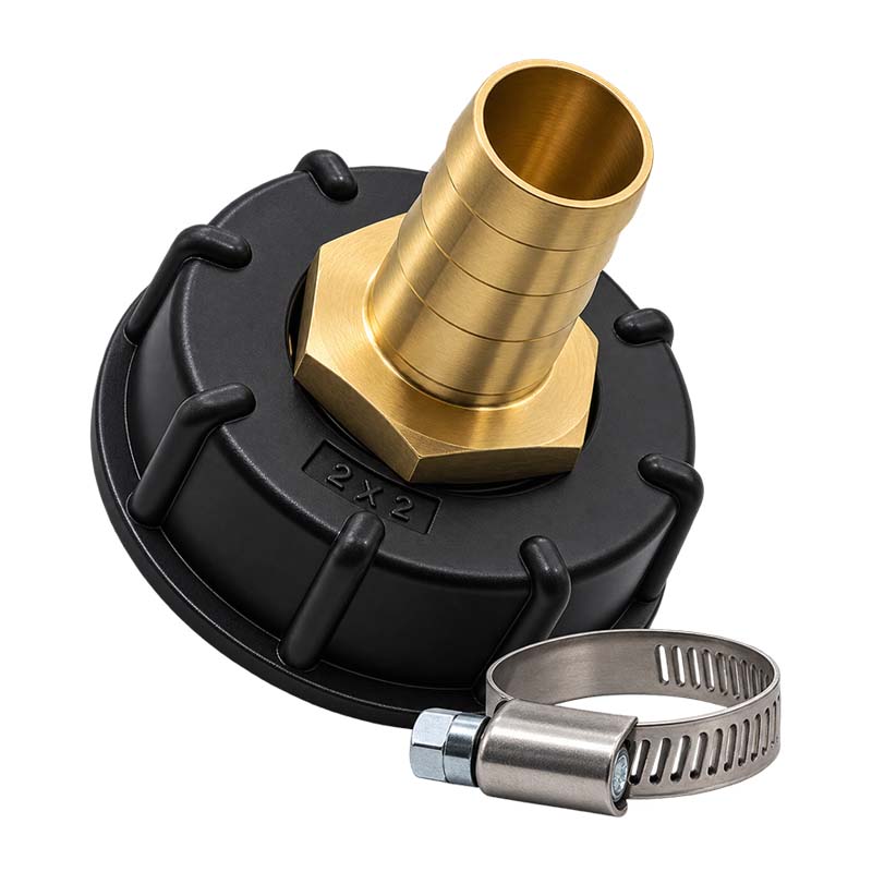 S60 x 6 IBC Adapter auf MS-Tülle 1"Zoll 25 mm Container Tank Zubehör