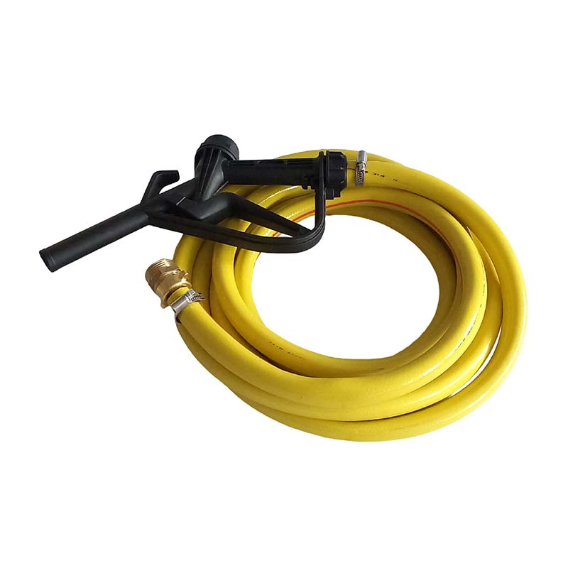 3/4" 19 mm Zapf Schlauch Garnitur mit Doppelnippel AG 1" - 4 m (PP Pistole schwarz) - PN 5 bar