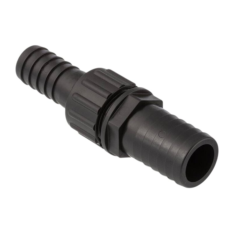 40 x 25 mm Schlauch Verschraubung reduziert 2-fach Stutzen Tülle Pool Teich Garten PP schwarz - PN 6 bar