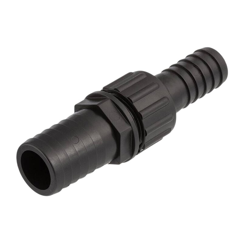 40 x 25 mm Schlauch Verschraubung reduziert 2-fach Stutzen Tülle Pool Teich Garten PP schwarz - PN 6 bar