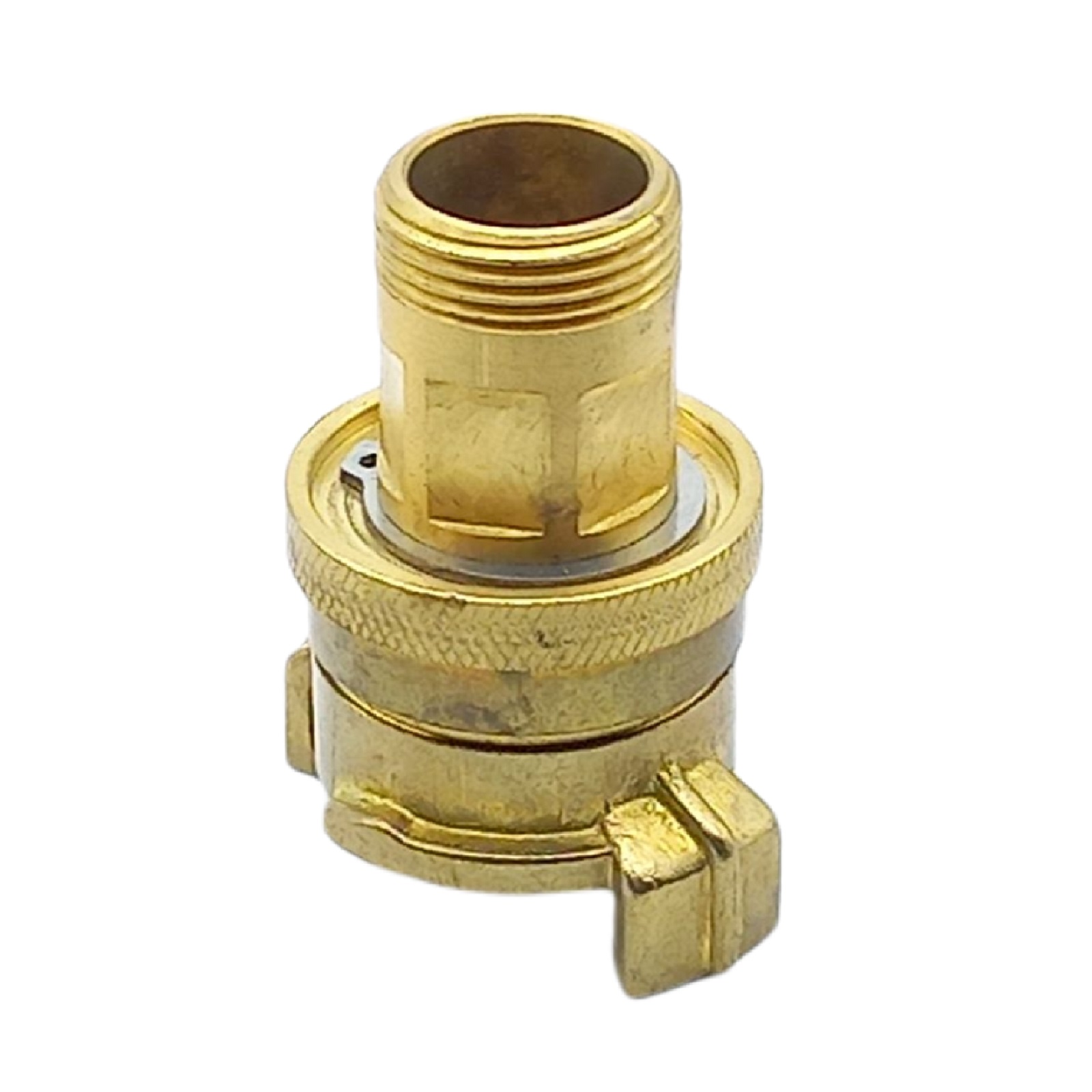 3/4" AG Schlauch Schnell Kupplung Außengewinde mit Kontermutter Messing (GEKA kompatibel) - PN 25 bar
