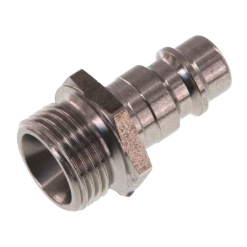 3/8" Druckluft Stecker Nippel Einsteck Anschluss Edelstahl NW 7,2 mit Innengewinde AG - PN 35 bar