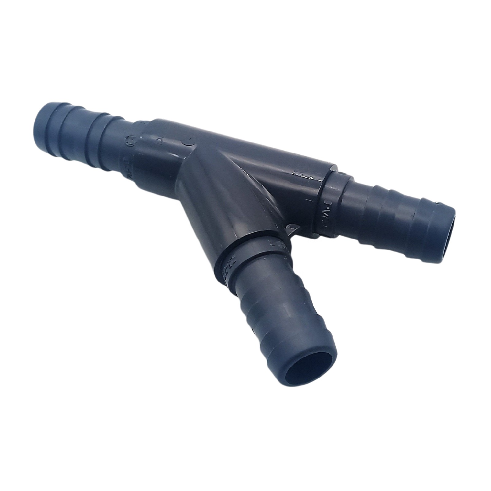 40 mm PVC PROFI T-Stück 45° Schlauch Verbinder Stutzen Tülle Pool Teich Garten - PN 10 bar