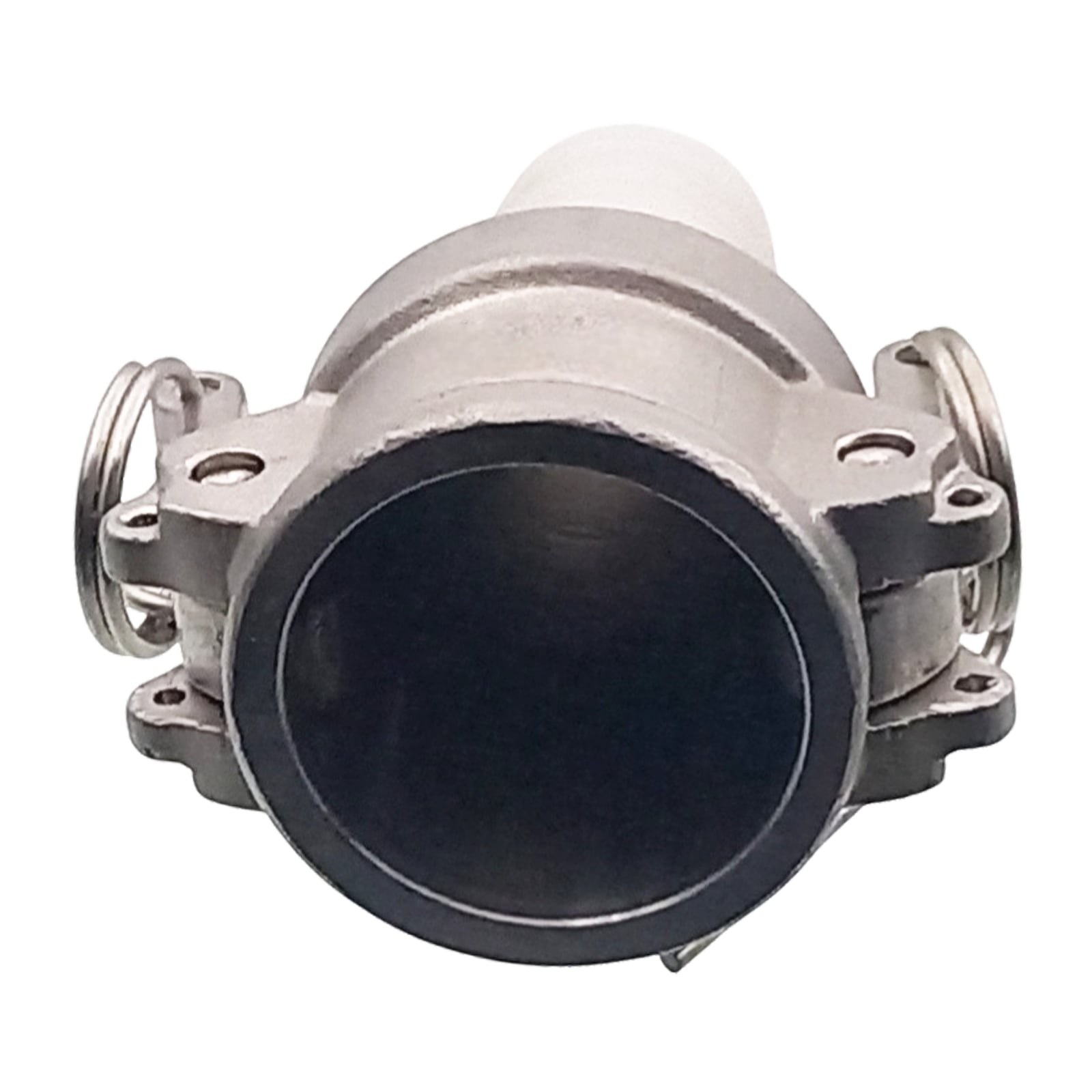 Kamlock Typ C - Mutterteil (36,7 mm) Edelstahl V2A (AISI 316) -> gerillter Stutzen DN 25 mm PFA beschichtet - PN 25 bar