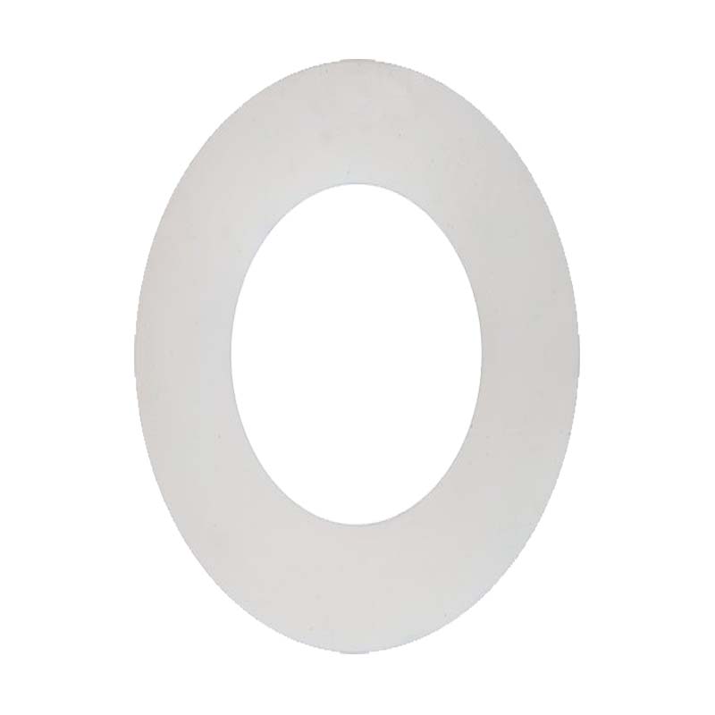 DN 300 Flansch Dichtung 325 x 378 x 3 mm Silikon weiss