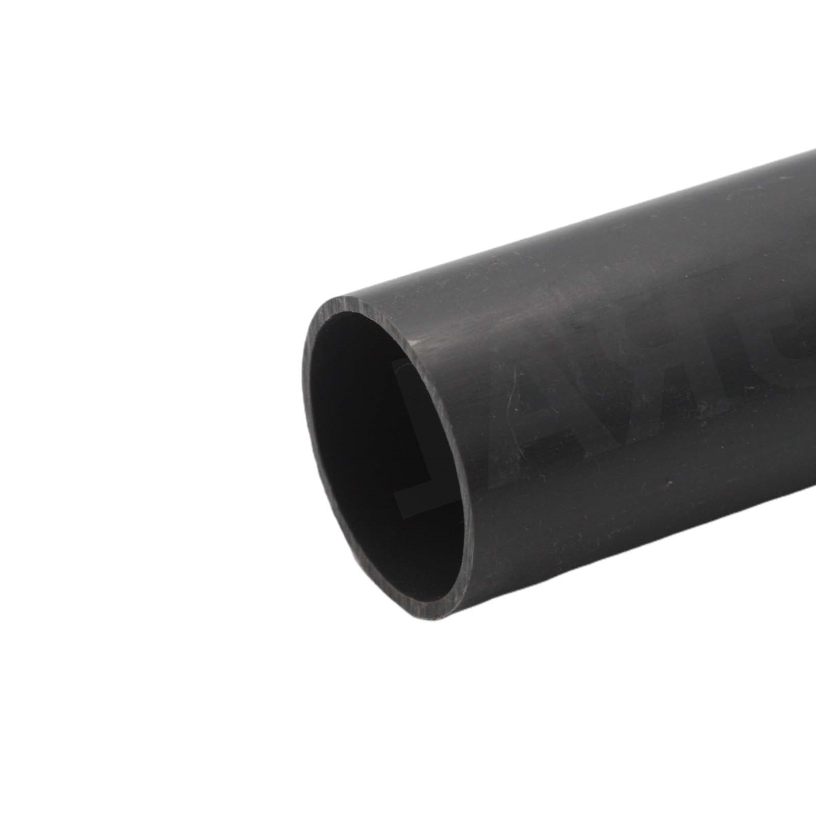 125 x 7,4 mm PVC Klebe Fitting Druck Kunststoff Rohr grau - 1 m Länge - PN 16 bar