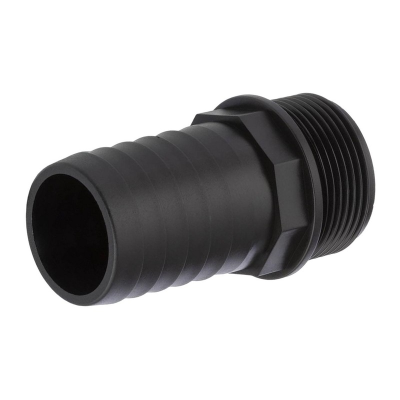 38 mm x 1 1/4 " PP Gewinde Fitting Schlauch Tülle Stutzen Außengewinde AG - PN 6 bar