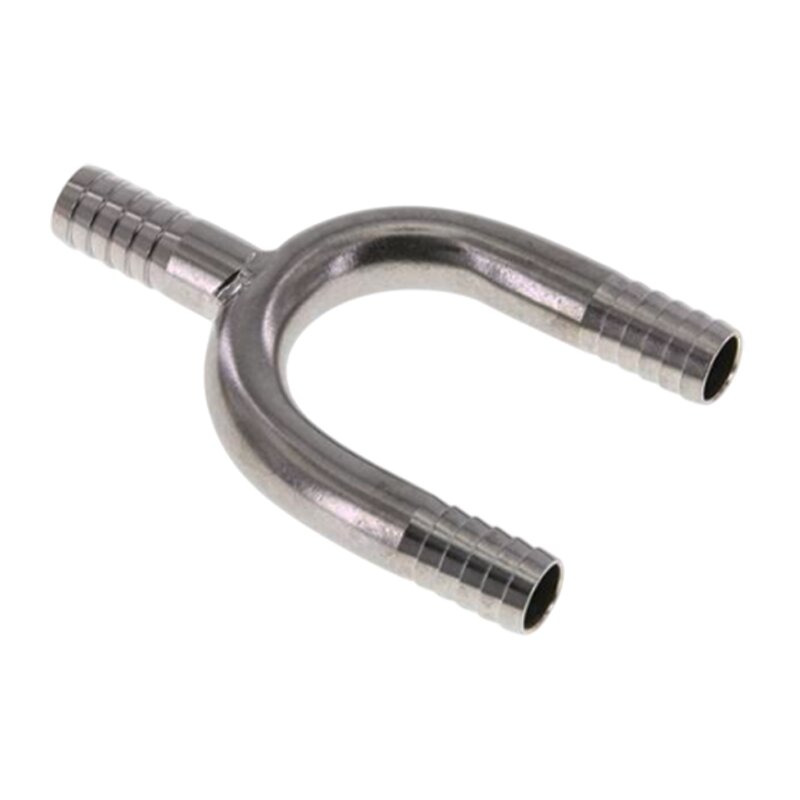 6 mm - 1/4" Zoll 90° Y-Stück Schlauch Verbinder Verteiler Tülle Kupplung Reparatur Edelstahl VA 1.4301