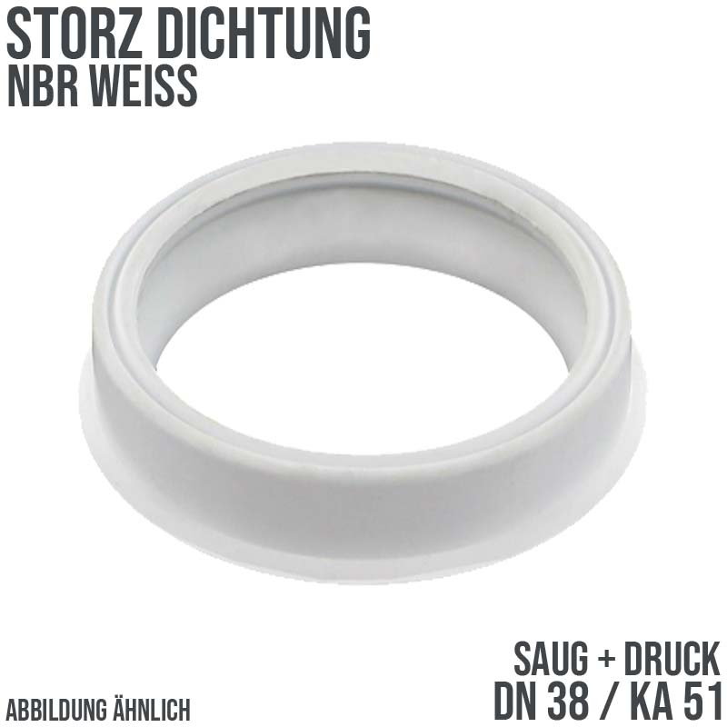 Dichtung STORZ  DN 38 KA 51 Kupplung (Saug/Druck) NBR weiß
