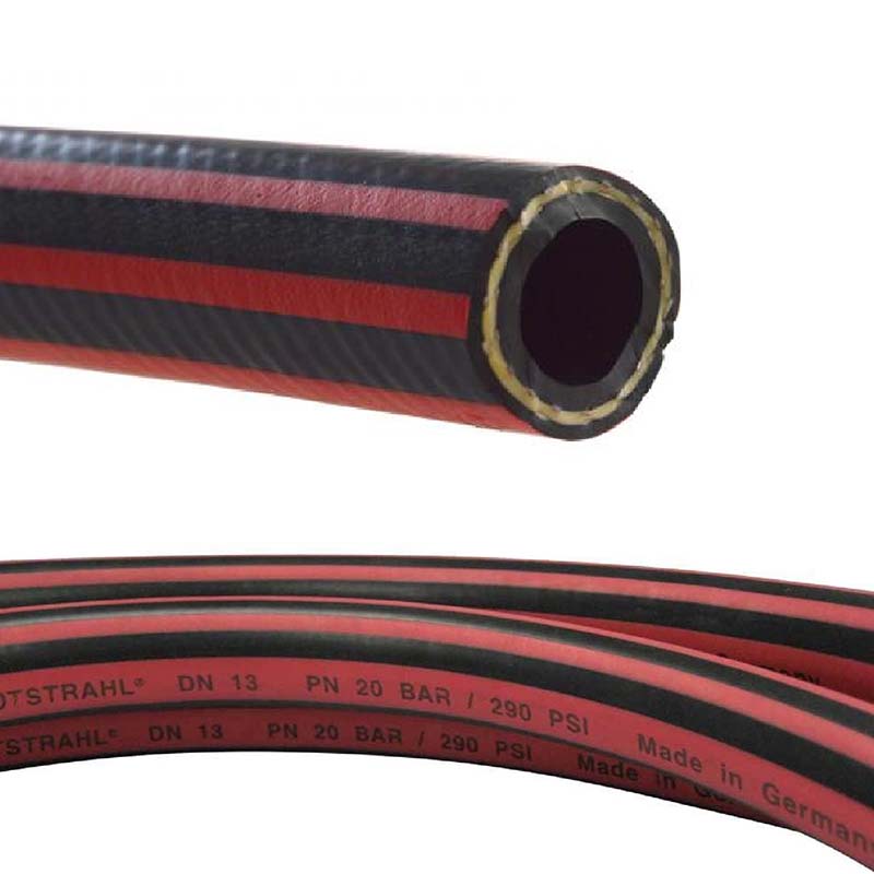 25 mm 1" Zoll Hochleistungs Gummi Wasser Schlauch EPDM - CONTI TRIX ROTSTRAHL® PN 20 bar