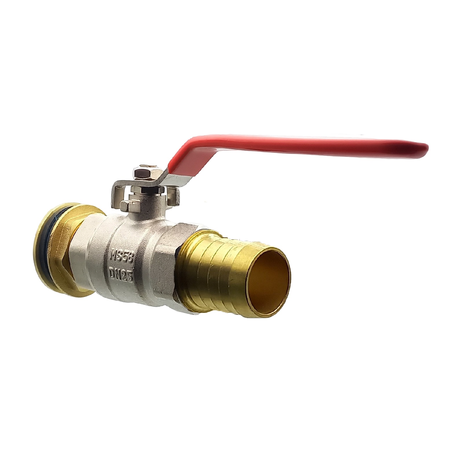 Tank Regen Tonnen Durchführung Messing Kugelhahn Schlauch Tülle Stutzen 25mm (1") - Anschuss Set PN 10 bar