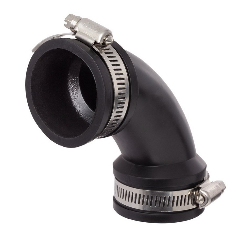 160 mm NBR Flex Fitting Bogen 90° Verbinder Reparatur (Klemmbereich 160 mm)