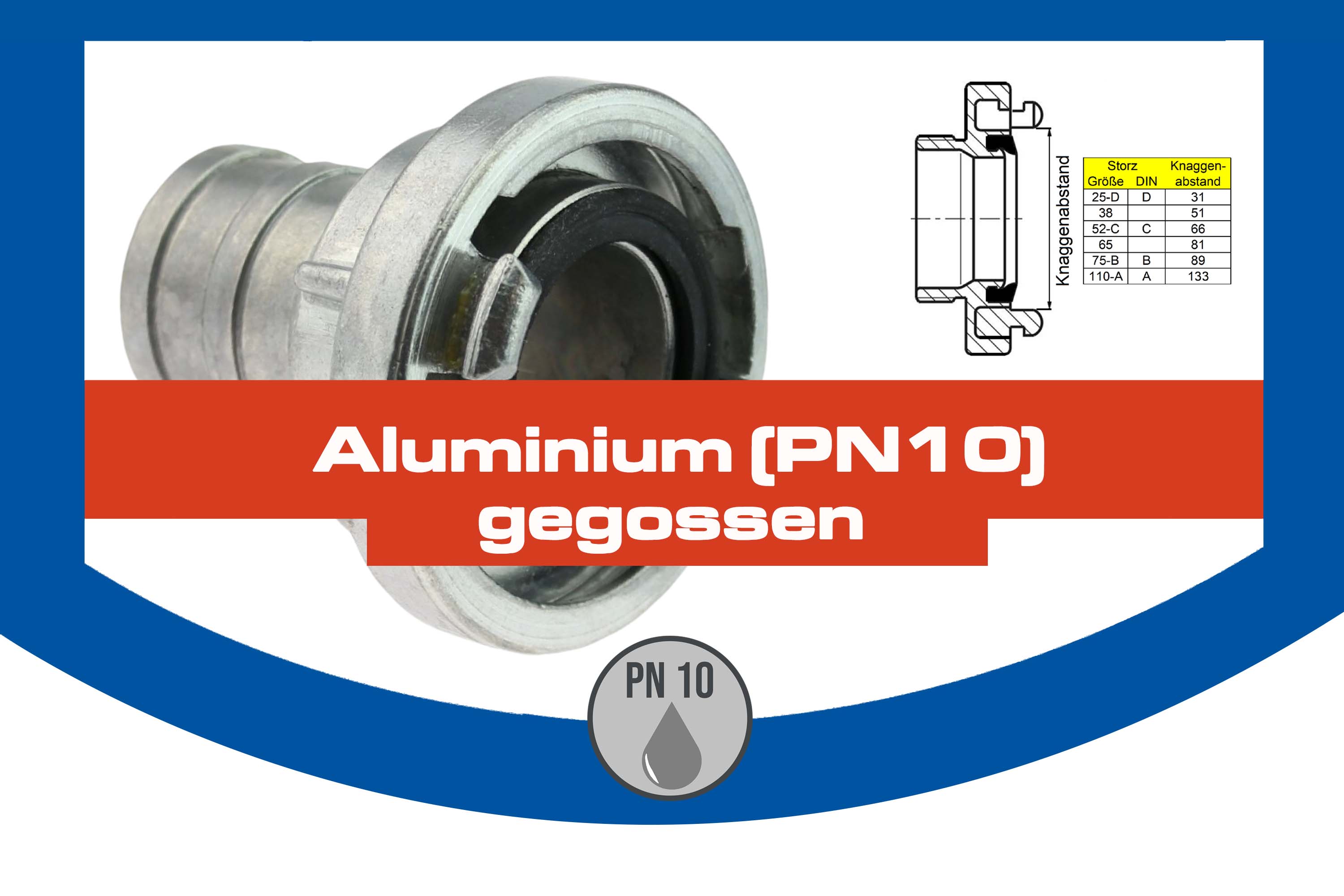 Aluminium (PN10)