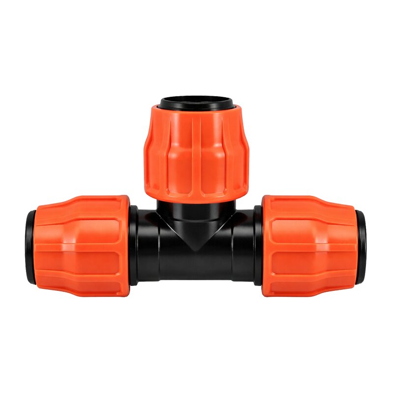 102 mm PE PP Fitting Layflat Klemm Verbinder T-Stück 90° Kupplung Flach Schlauch - PN 6 bar