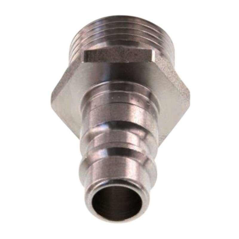 1/4" Druckluft Stecker Nippel Einsteck Anschluss Edelstahl NW 7,2 mit Innengewinde AG - PN 35 bar