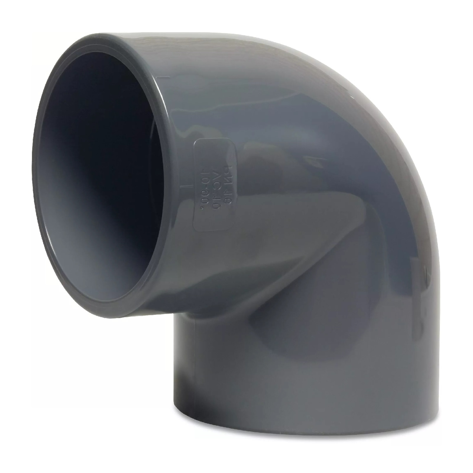 400 mm PVC Klebe Fitting Winkel 90° Muffe Verbinder - PN 10 bar