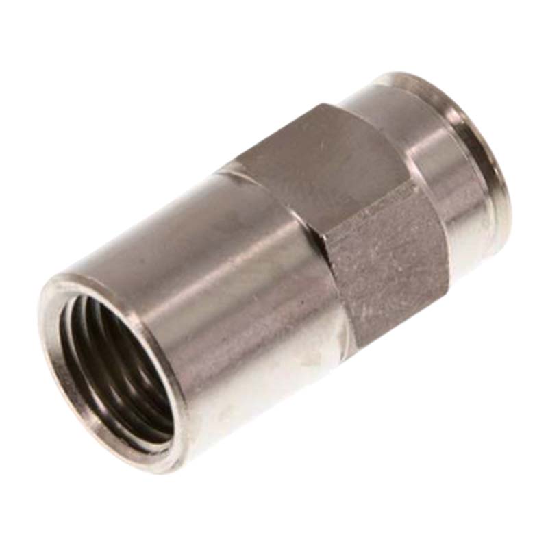 6 mm x 1/8" Pneumatik Schnell Steck Verbinder IQS MSV Messing Innengewinde - PN 16 bar