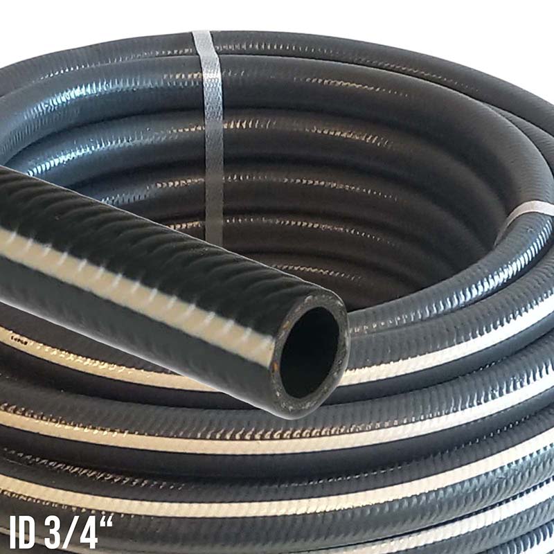 19 mm 3/4" 5-lagig PVC Solar Wasser Heizung Warm Universal Schlauch schwarz - PN 8 bar - 25 m Rolle