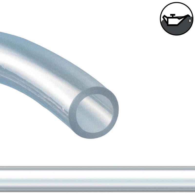 6 x 10 mm PVC Flüssigkeit Öl Luft Wasser Universal Labor Schlauch klar durchsichtig - PN 3 bar