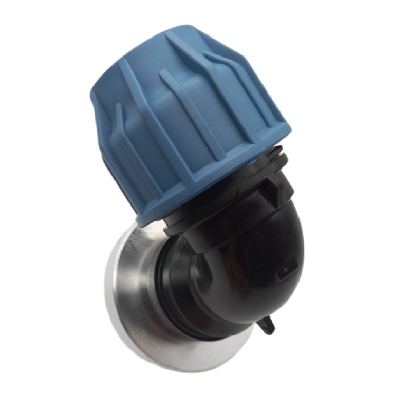STORZ B DN 75 KA 89 Übergangsstück Adapter -> 50 mm PE Winkel 90° Rohr Klebeschlauch