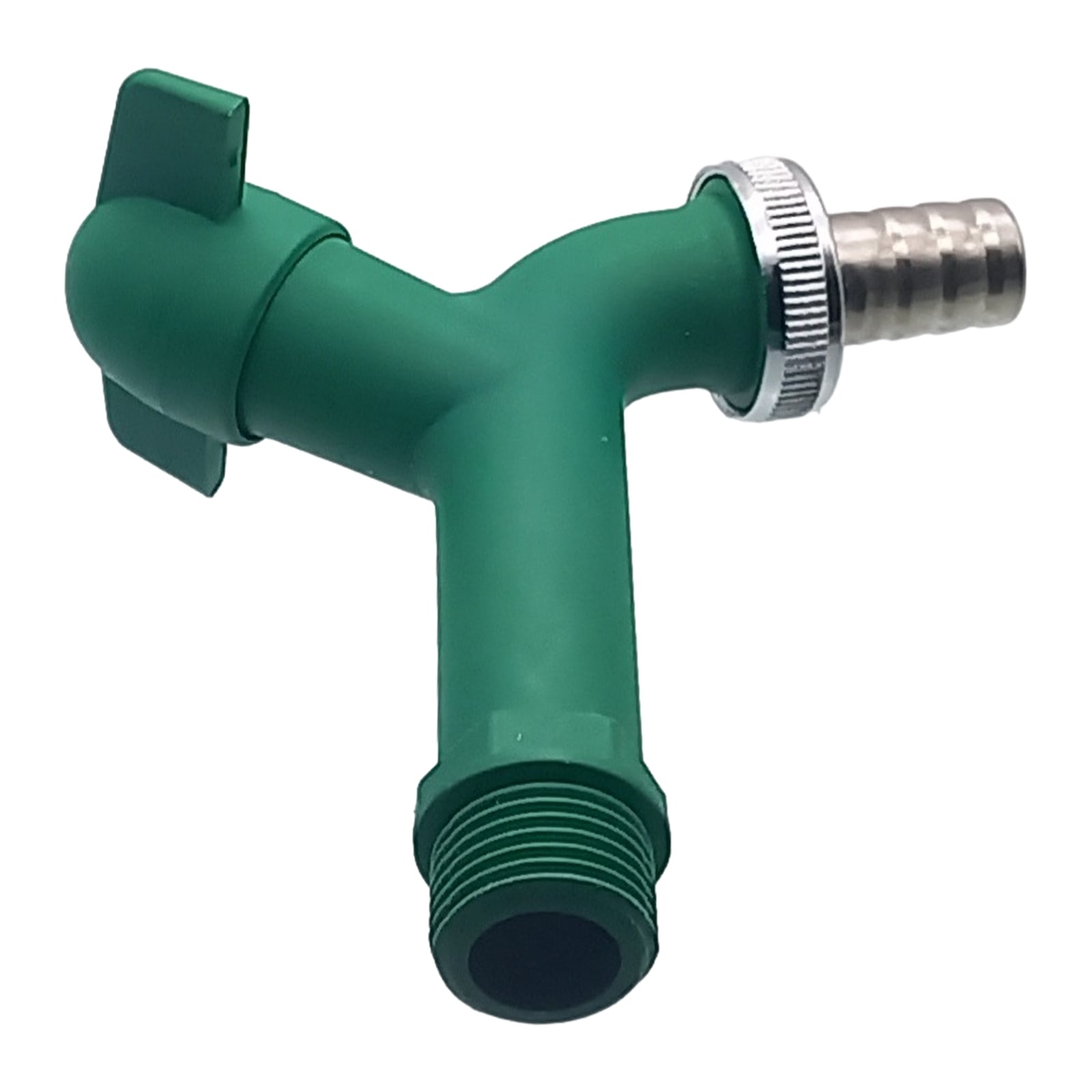 1/2" AG Kunstoff (PA 6) Auslauf Ventil Wasser Hahn Tülle 15 mm KTW - blau