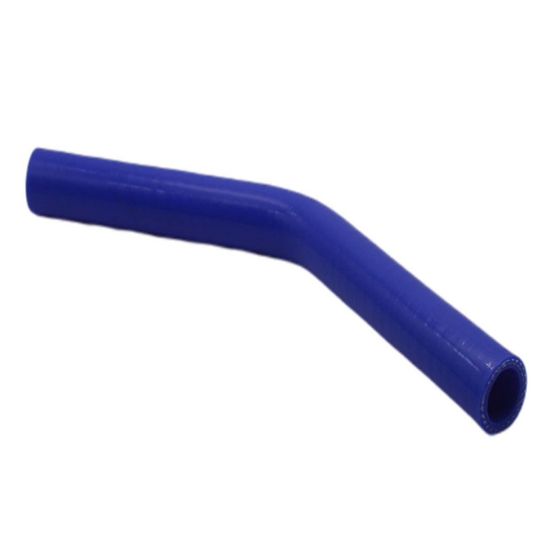 102 x 112 mm Kühlerschlauch Silikon Bogen 45° LLK Ladeluft Kühlmittel Schlauch blau (4,0 bar) - 200 mm