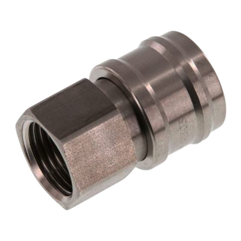 3/8" Druckluft Kupplung Dose Schnell Edelstahl NW 7,2 mit Innengewinde IG - PN 35 bar