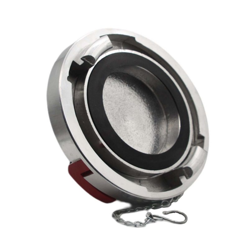 STORZ A DN 110 KA 133 Blindkupplung mit Kette / Verriegelung Saug Bau Feuerwehr Schlauch Aluminium - PN 16 bar