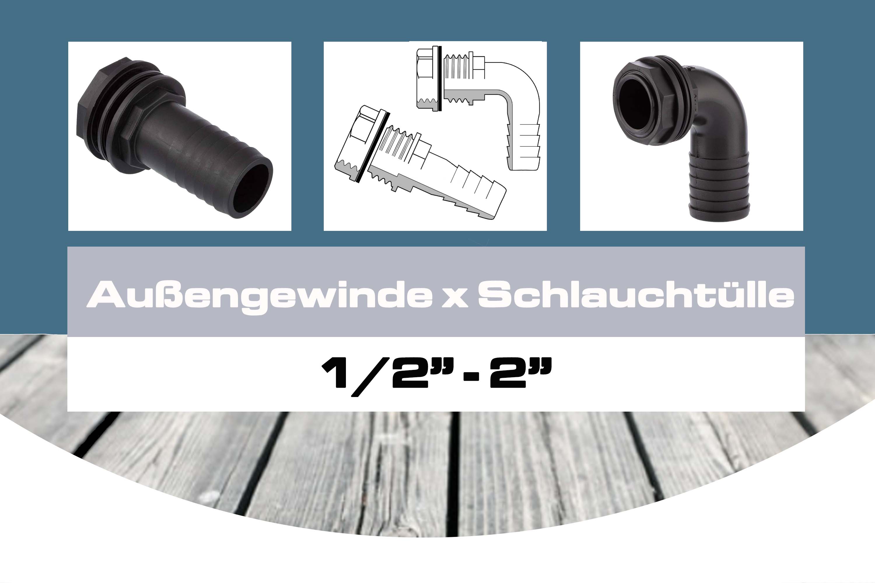 Außengewinde x Schlauchtülle