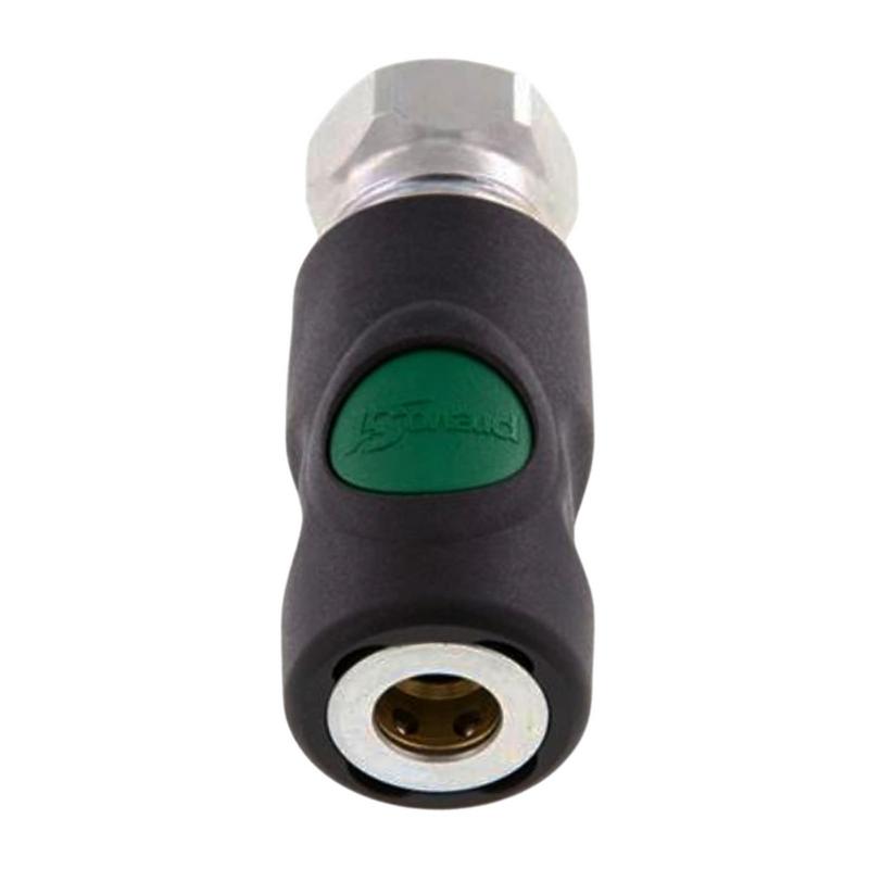 Druckluft Sicherheits Kupplung drehbar Kunststoff NW 7.2 Innengewinde IG 1/4" - PN 12 bar