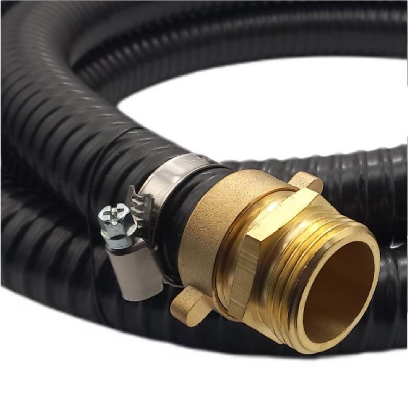 32 mm 1 1/4" Zoll Ansaug Saug Schlauch Pumpen Garnitur vario Anschluss schwarz - 1 m