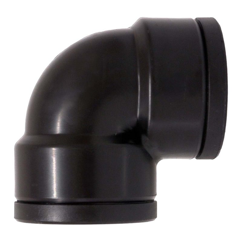 1 1/2 " PP Gewinde Fitting Winkel 90° schwarz Innen x Innengewinde IG Polypropylen - PN 10 bar