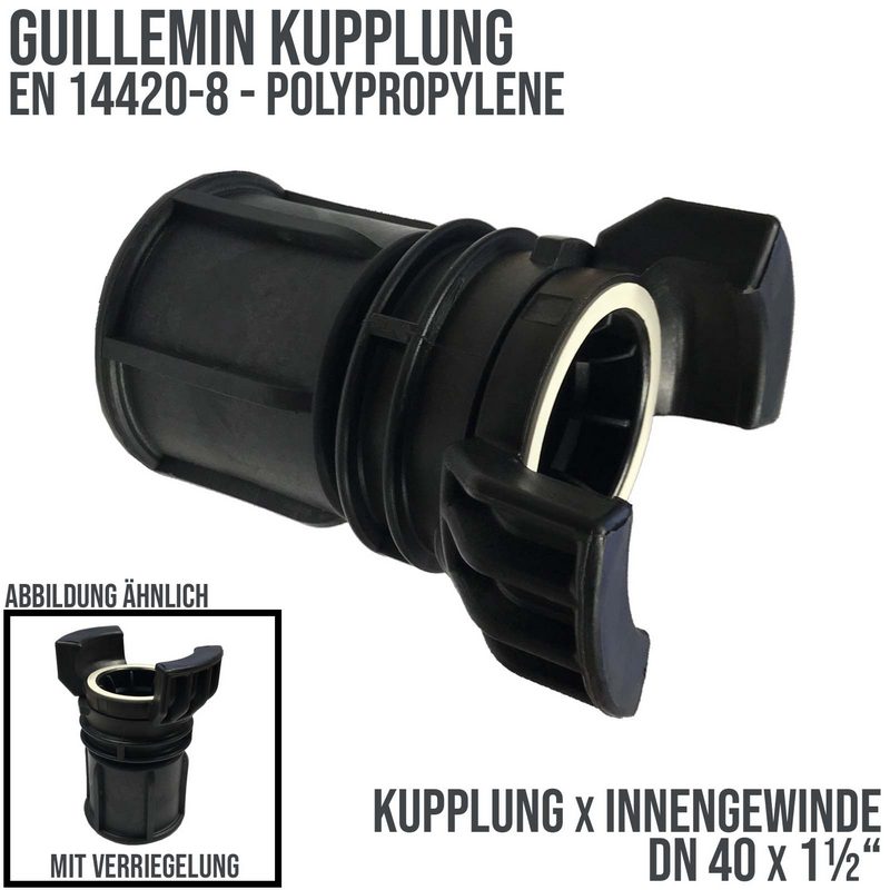 DN 40 Guillemin Kupplung Verriegelung BSPP Innengewinde IG 1 1/2" Polypropylene (PP) - PN 16 bar