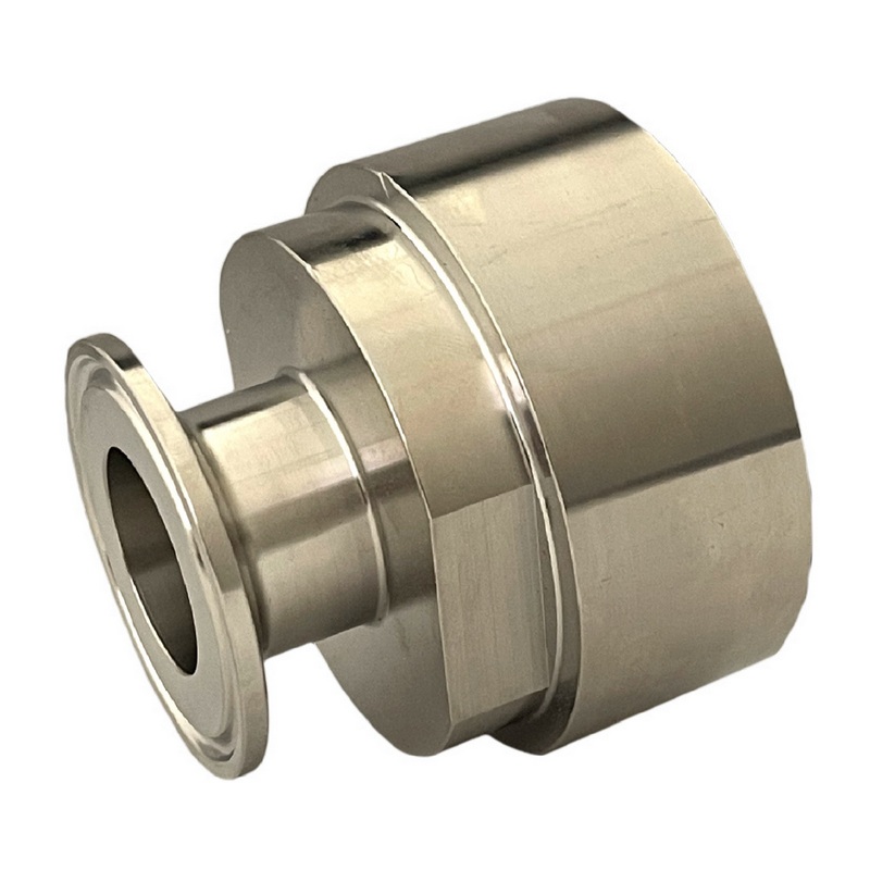 S60 x 6 IBC Adapter Edelstahl AISI 316 auf CLAMP Teller 50,5 mm (DIN32676) PN 25 bar