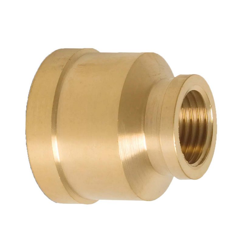 1/2" x 1/4" Reduzier Muffe Nr. 240 Innengewinde IG Messing Fittings PN 30 bar