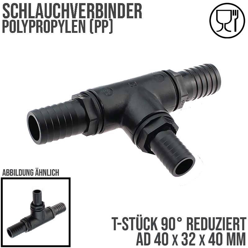 Polypropylen (PP) Schlauchverbinder in verschiedenen Ausführungen finden Sie in unserem Shop…