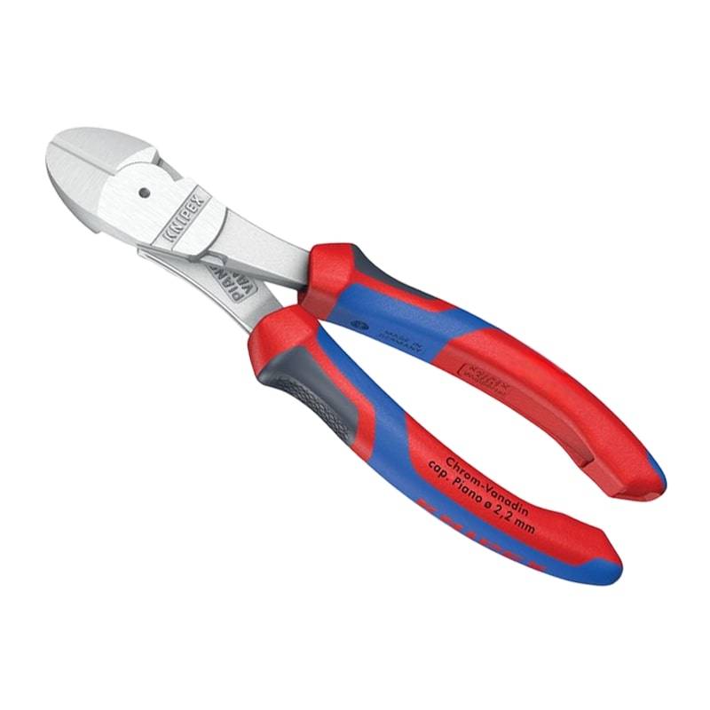 200 mm Kraft Seiten Schneider Zange verchromt 3K Griffe Knipex