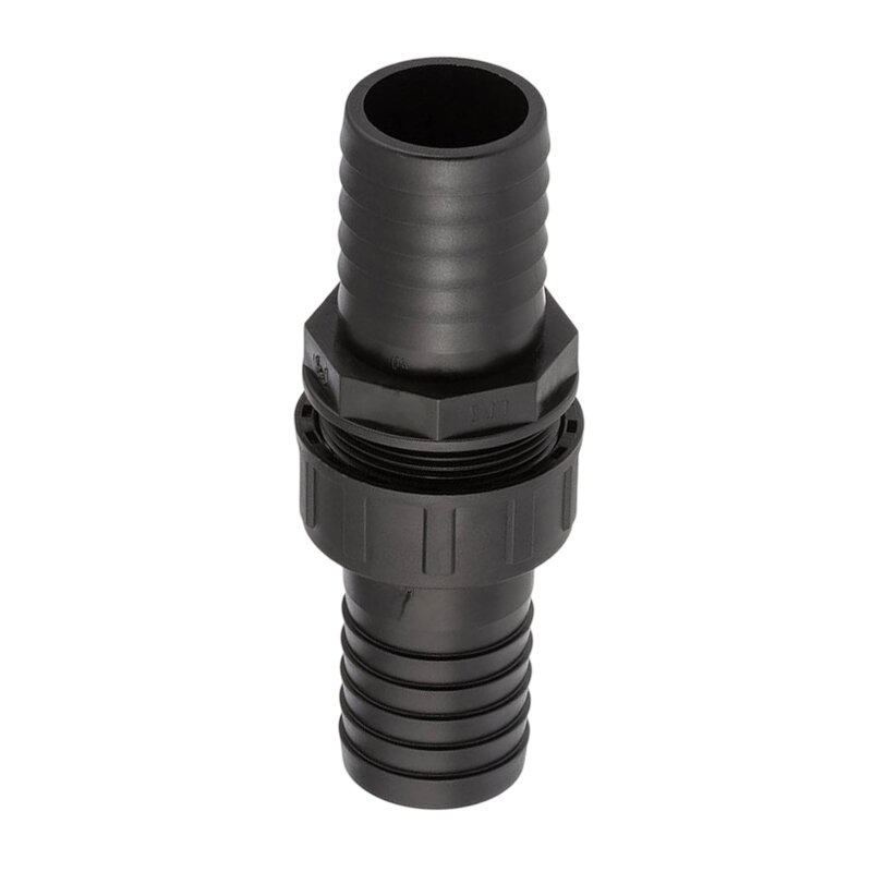 38 x 32 mm Schlauch Verschraubung reduziert 2-fach Stutzen Tülle Pool Teich Garten PP schwarz - PN 6 bar