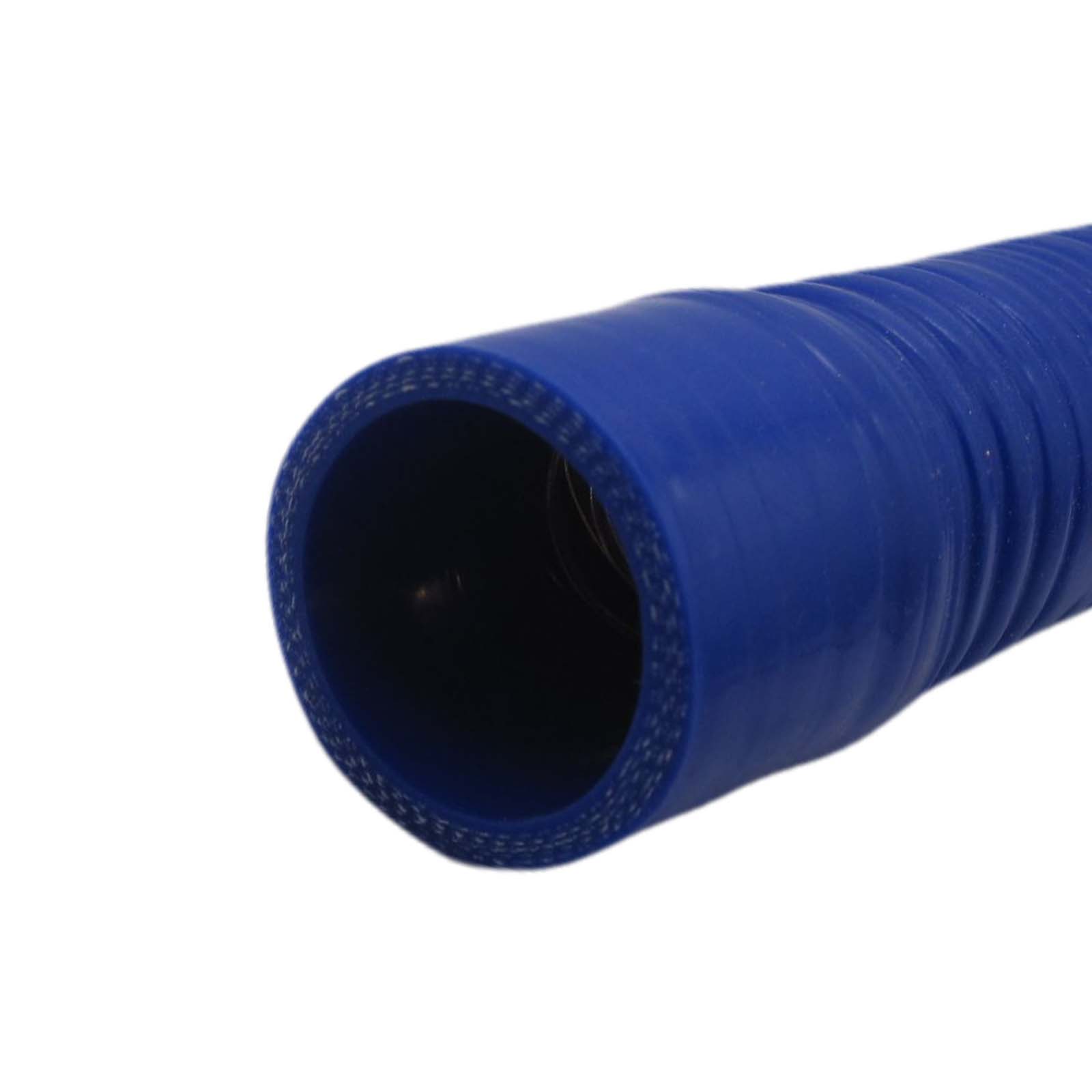 70 x 80 mm leicht flexibler Kühler Silikon LLK Ladeluft Kühlmittel Schlauch blau PN 1,5 bar - 1000 mm Länge