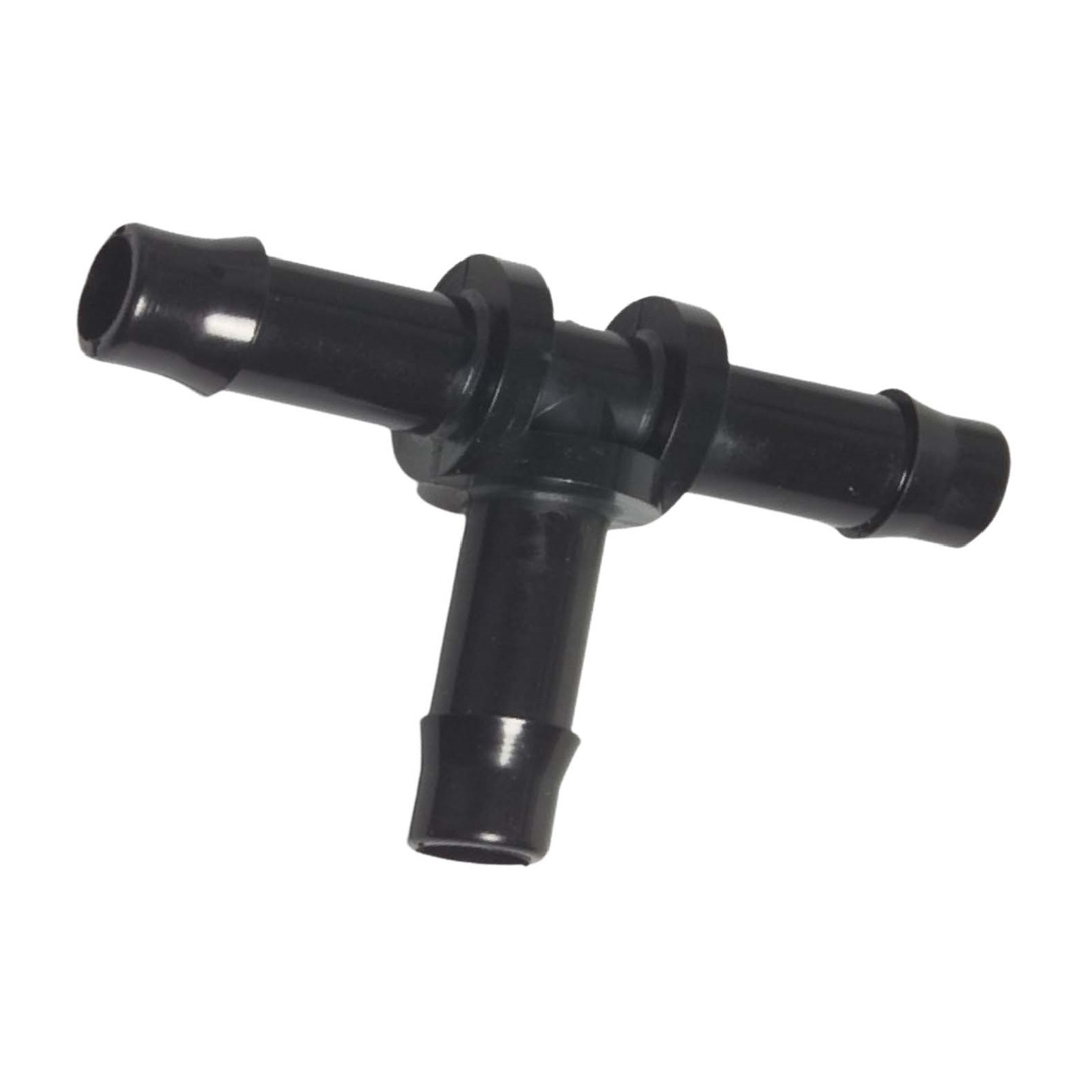 6 mm PA Nylon T-Stück 90° Schlauch Verbinder Stutzen Tülle Kupplung Fitting WF schwarz PN 10 bar