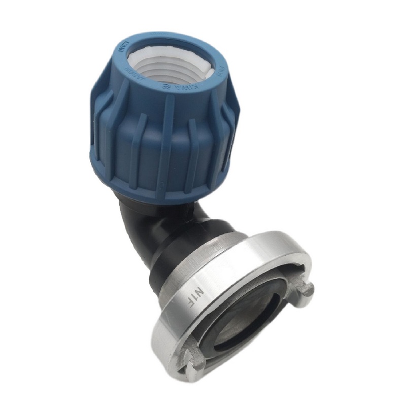 STORZ B DN 75 KA 89 Übergangsstück Adapter -> 63 mm PE Winkel 90° Rohr Klebeschlauch