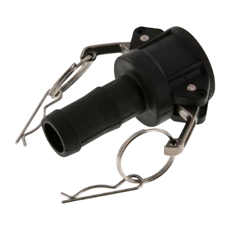 Kamlock Typ C - Mutterteil (32,1 mm) Polypropylen PP -> Tülle 21 mm 3/4" Zoll DN19 DN20 - PN 8,5 bar