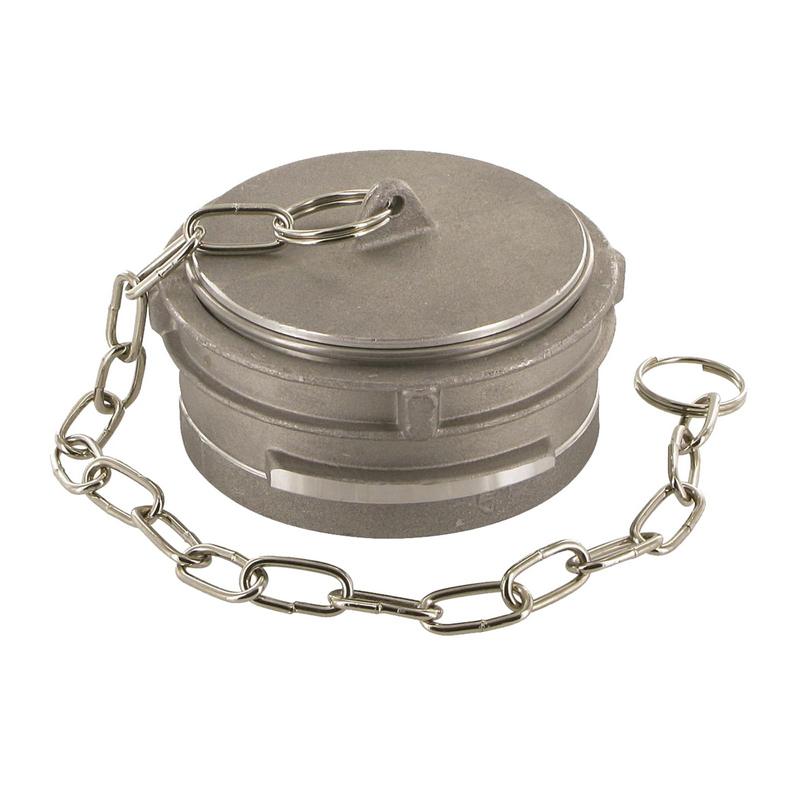 DN 150 Guillemin Kupplung Blind Kappe Verschluss Verriegelung mit Kette Aluminium - PN 16 bar