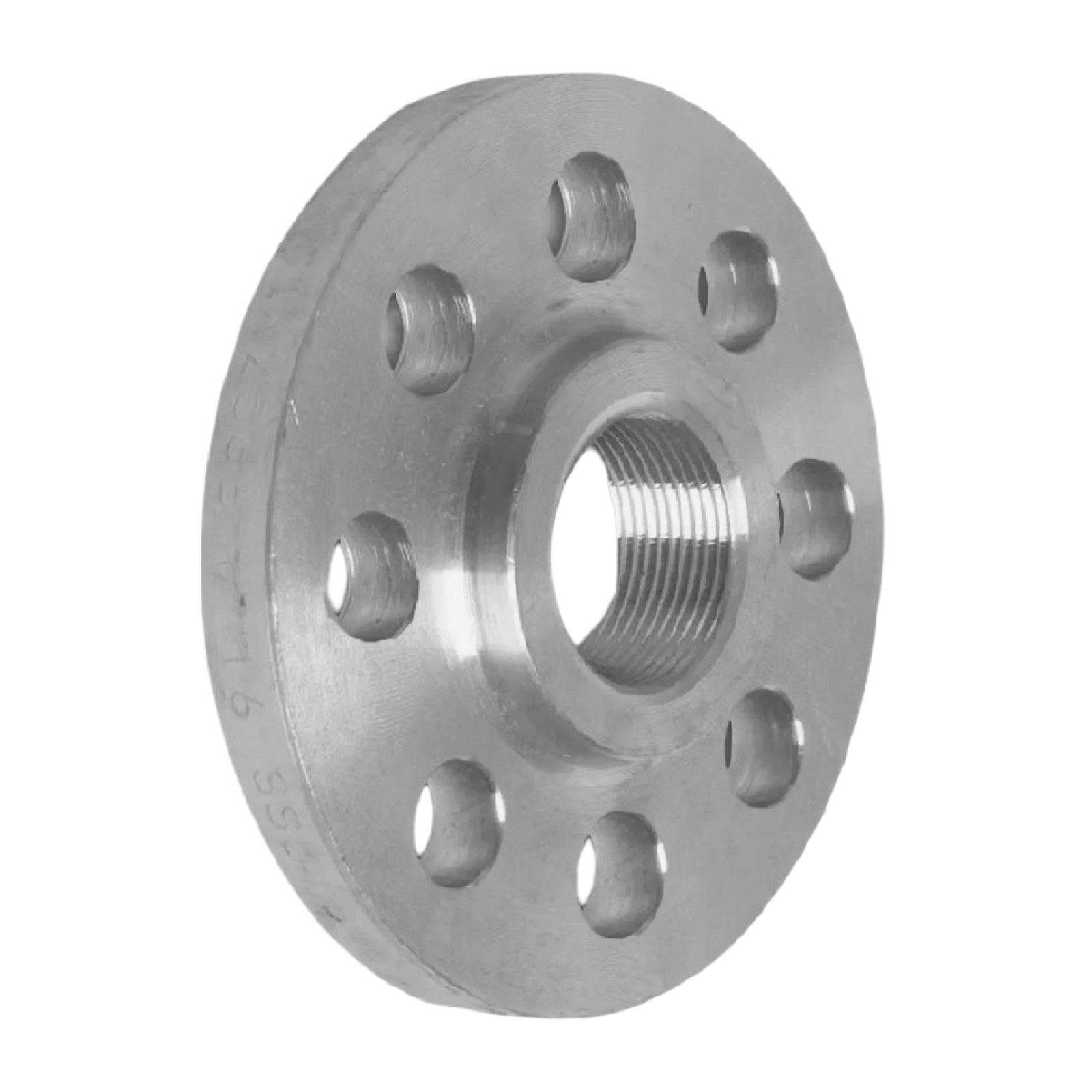 DN 100 x 100 x 4" Edelstahl Fitting V4A AISI 316 Gewindeflansch Innengewinde DIN 2566 - PN 16 bar